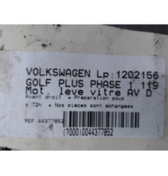 Moteur leve vitre avant droit VOLKSWAGEN GOLF PLUS