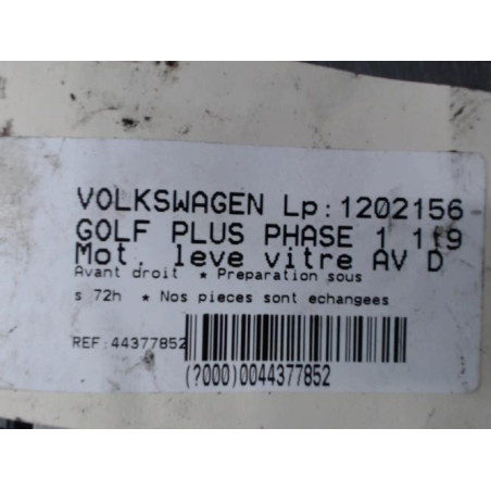 Moteur leve vitre avant droit VOLKSWAGEN GOLF PLUS