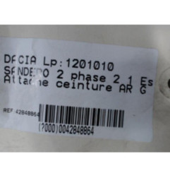 Attache ceinture arriere gauche DACIA SANDERO 2