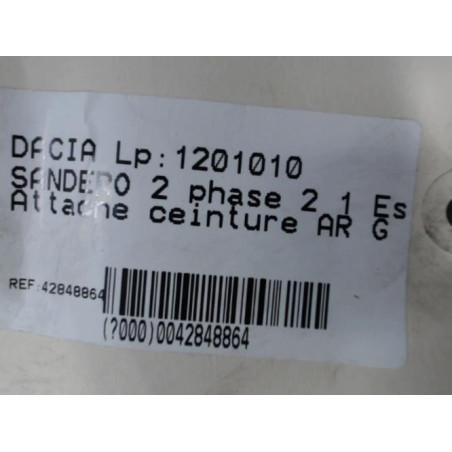 Attache ceinture arriere gauche DACIA SANDERO 2