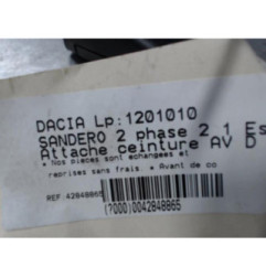 Attache ceinture avant droit DACIA SANDERO 2