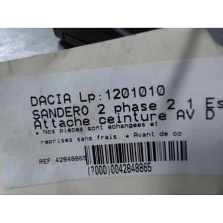 Attache ceinture avant droit DACIA SANDERO 2