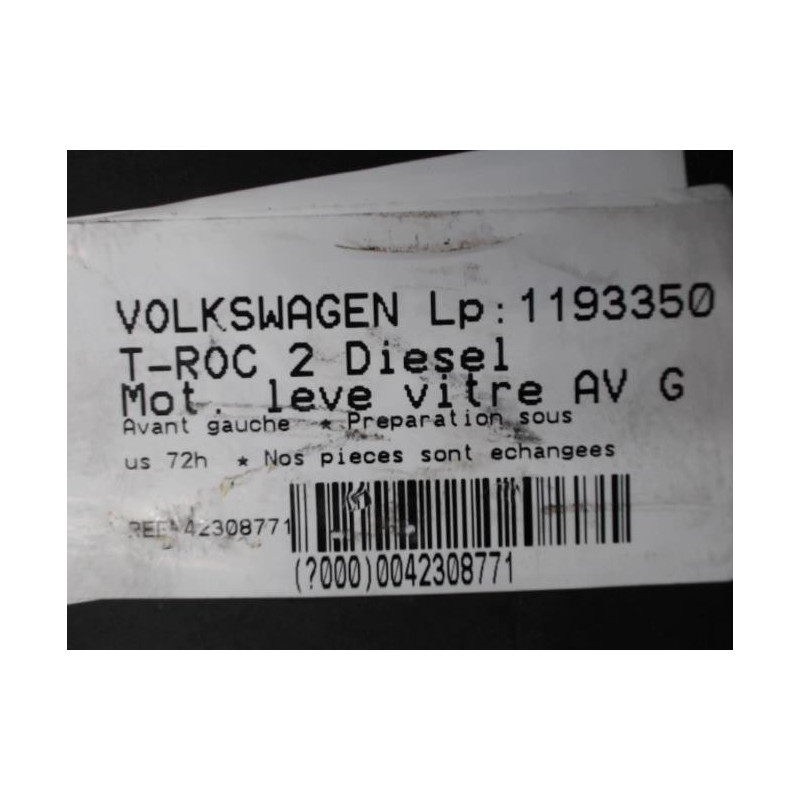 Moteur leve vitre avant gauche VOLKSWAGEN T-ROC