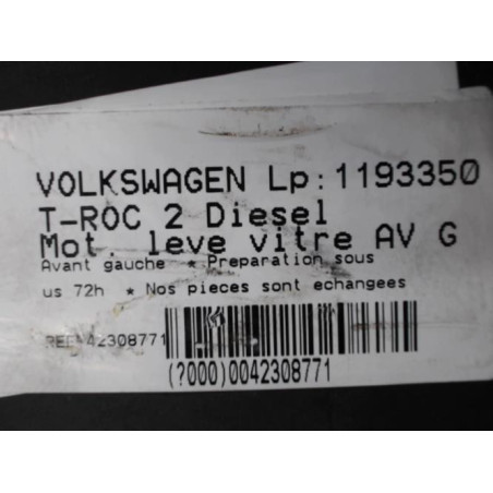 Moteur leve vitre avant gauche VOLKSWAGEN T-ROC Photo n°1