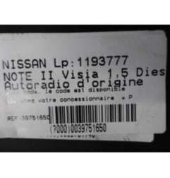 Autoradio d'origine NISSAN NOTE II Photo n°5
