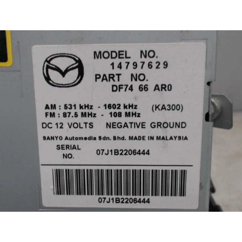 Autoradio d'origine MAZDA 2 2