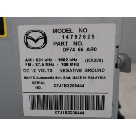 Autoradio d'origine MAZDA 2 2 Photo n°1