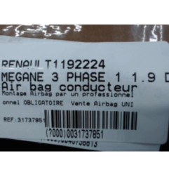 Air bag conducteur RENAULT MEGANE 3 Photo n°3
